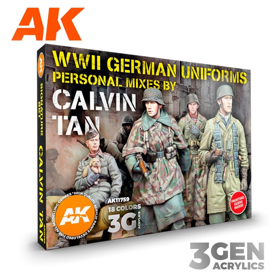 AK Interactive: WWII Uniforms – Signature Paint Set Calvin Tan – AK11759