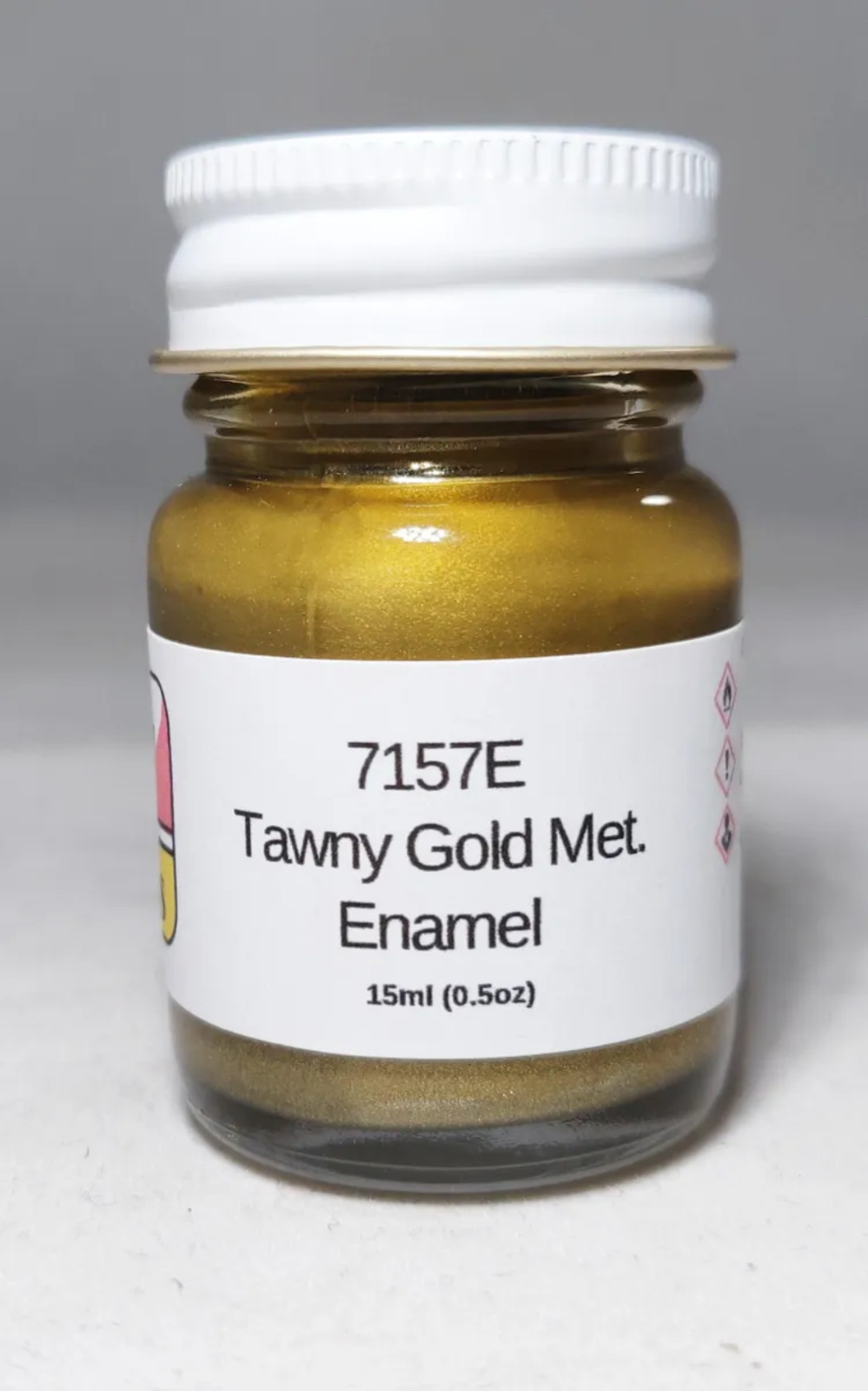 MCW Finishes 7157E Tawny Gold Met. Enamel Model Paint for Auto
