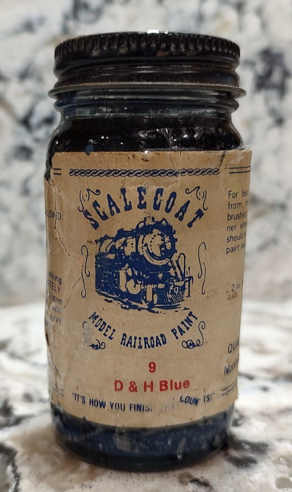 SCALECOAT MODEL RAILROAD PAINT – 2oz 2 OUNCE – D & H BLUE #9