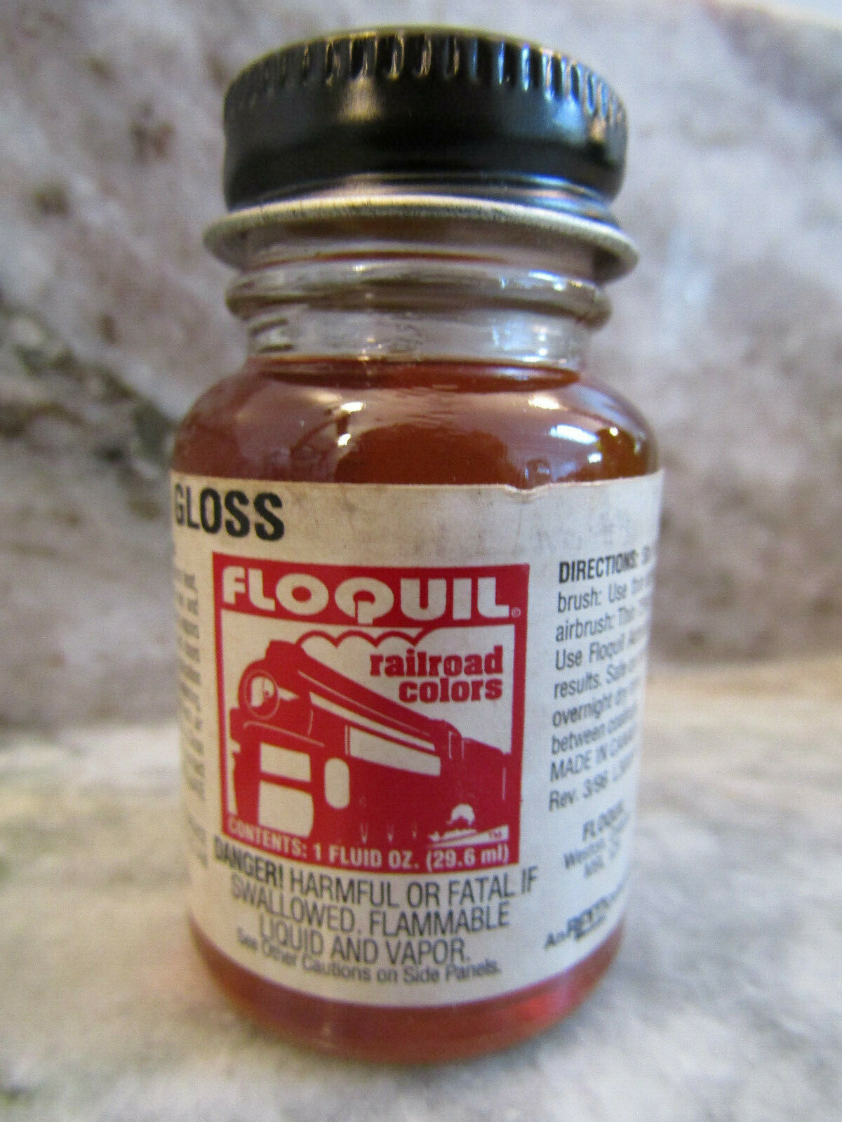 FLOQUIL RAILROAD COLORS MODEL PAINT – 1oz 1 OUNCE – HI GLOSS