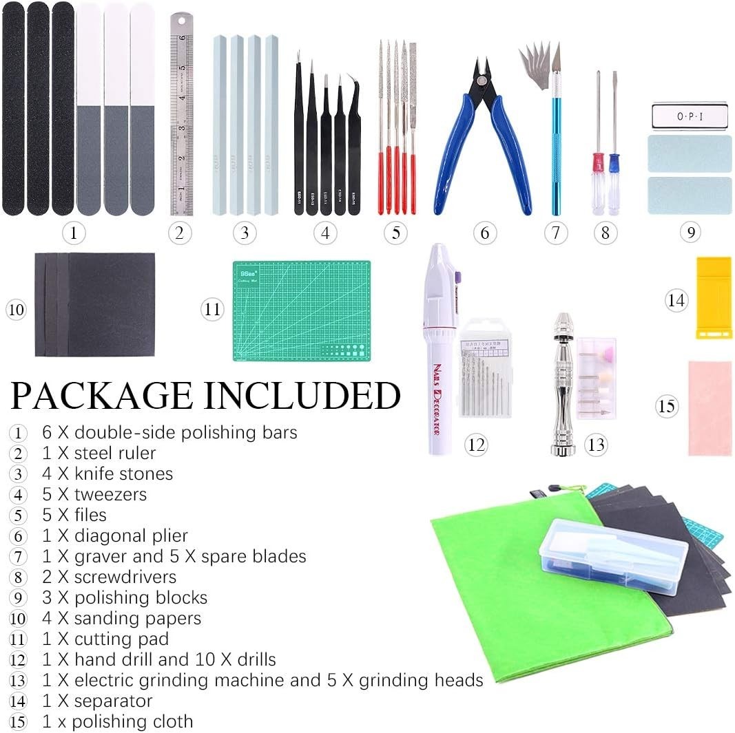 Complete Hobby Building Tools Set – 55 Pieces