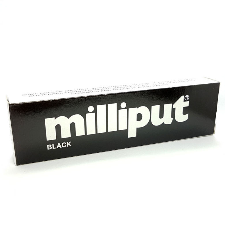 Milliput EPOXY PUTTY Moldable Dries Hard 4OZ -BLACK-