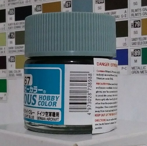 Gunze Aqueous Hobby Color H-67, Light Blue.