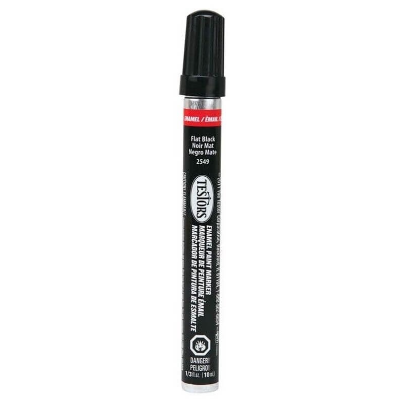 Testors Flat Black Enamel Paint Marker 2549