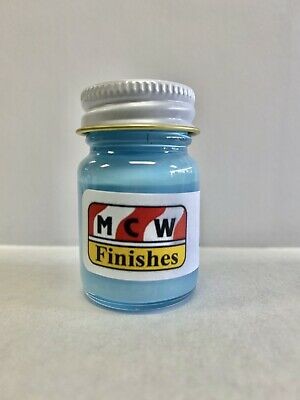 MCW Finishes 10006E Light Blue Gloss Enamel Paint – 15 ml. Bottle