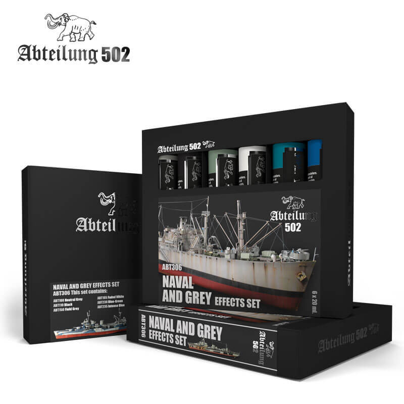 Abteilung 502 Naval and Grey Effects Modeling Oil Paint Set ABT306