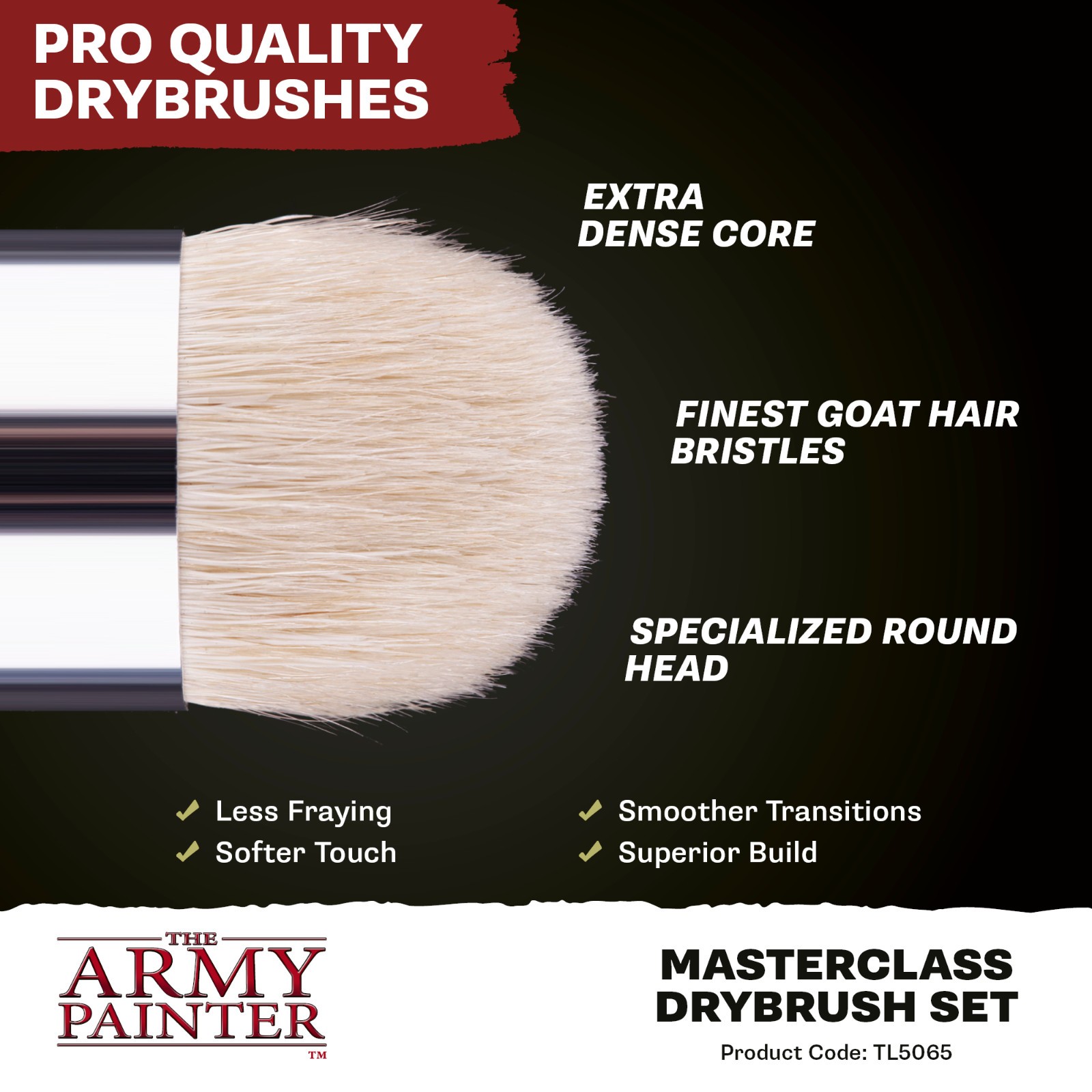 Army Painter Master Class DRY BRUSH SET (3PCS) #TL5065