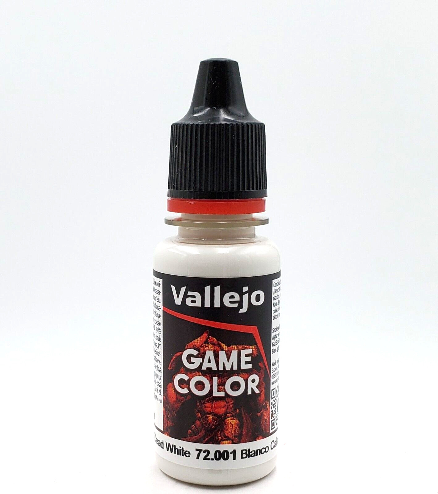 DEAD WHITE Vallejo Game Color Paint 72.001 (18 ml/0.60 oz bottle)