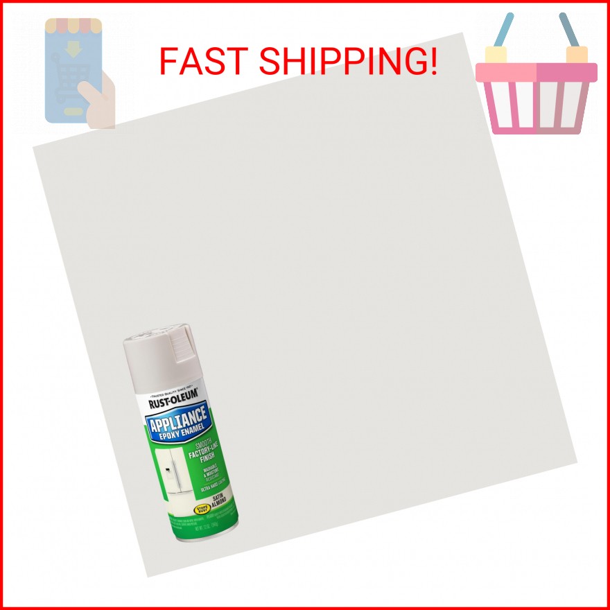 Rust-Oleum 7882830 Specialty Appliance Epoxy Spray Paint, 12 oz, Almond