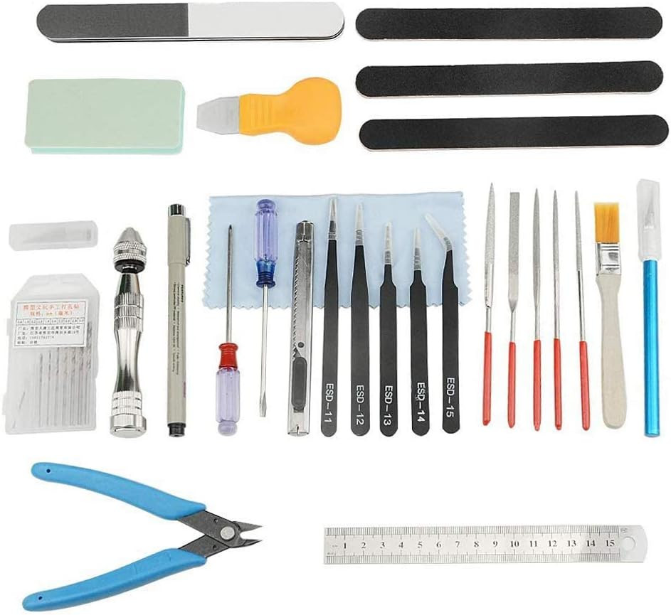 Professional 28 PCS Model Tools Kit Modeler Basic Tools Craft Set Hobby