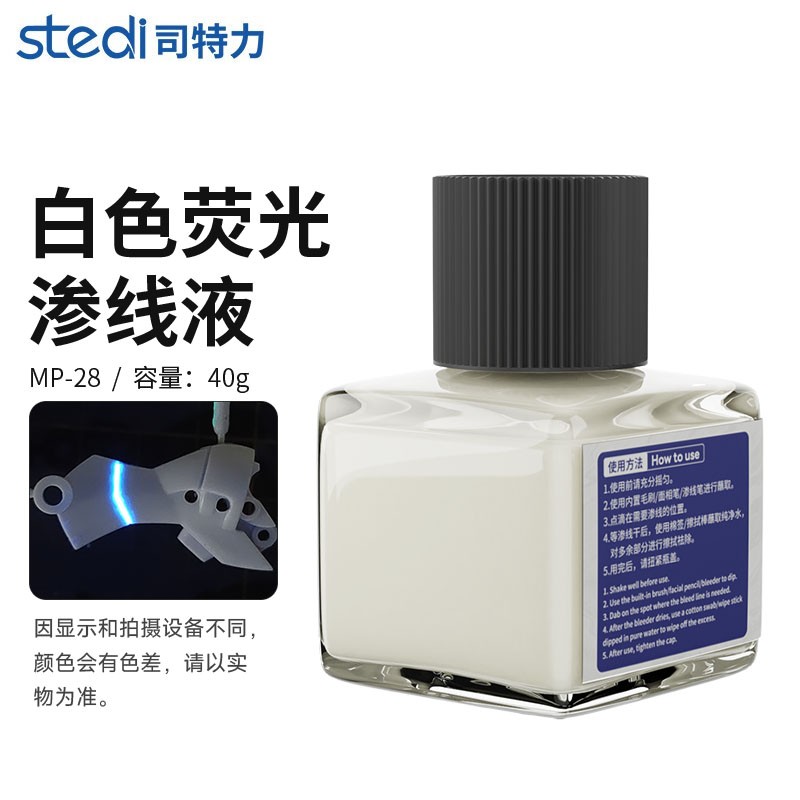 Stedi Water-based Fluorescent Panel Liner 40g for Model Panel Line Accent Color