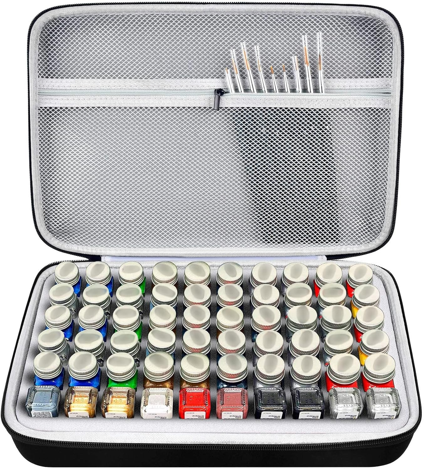 Paint Storage Case for Testors Paint Set Box Only (Grey)