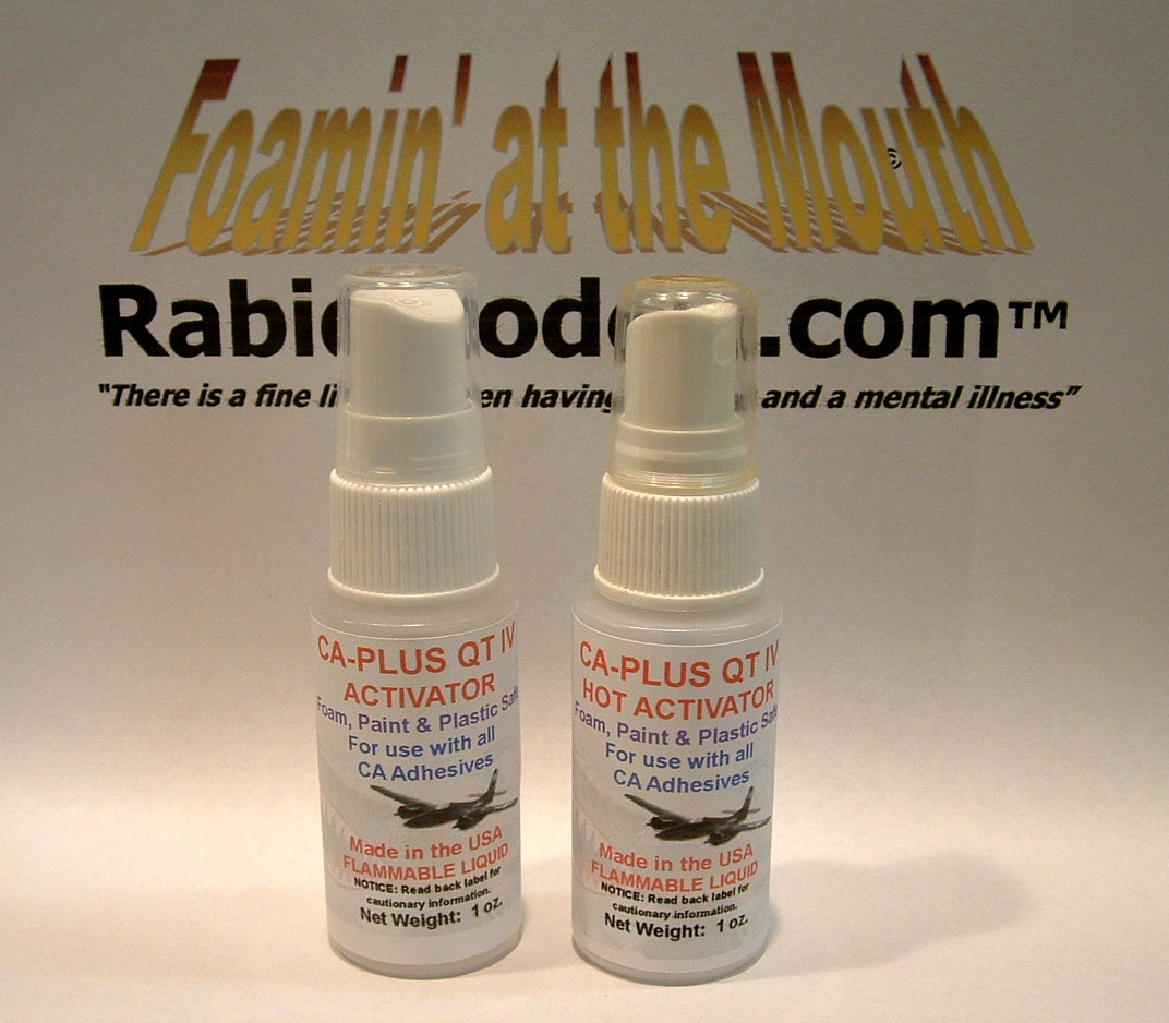 TWO 1 oz FOAM-SAFE Sprayers 1 Reg, 1 HOT – Accelerator/Activator/Kicker for CA