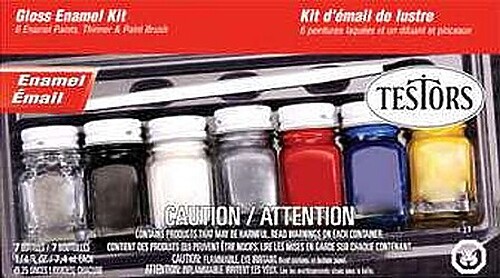 Testors Hobby Enamel Kit Small – Hobby and Model Paint Set – #9115