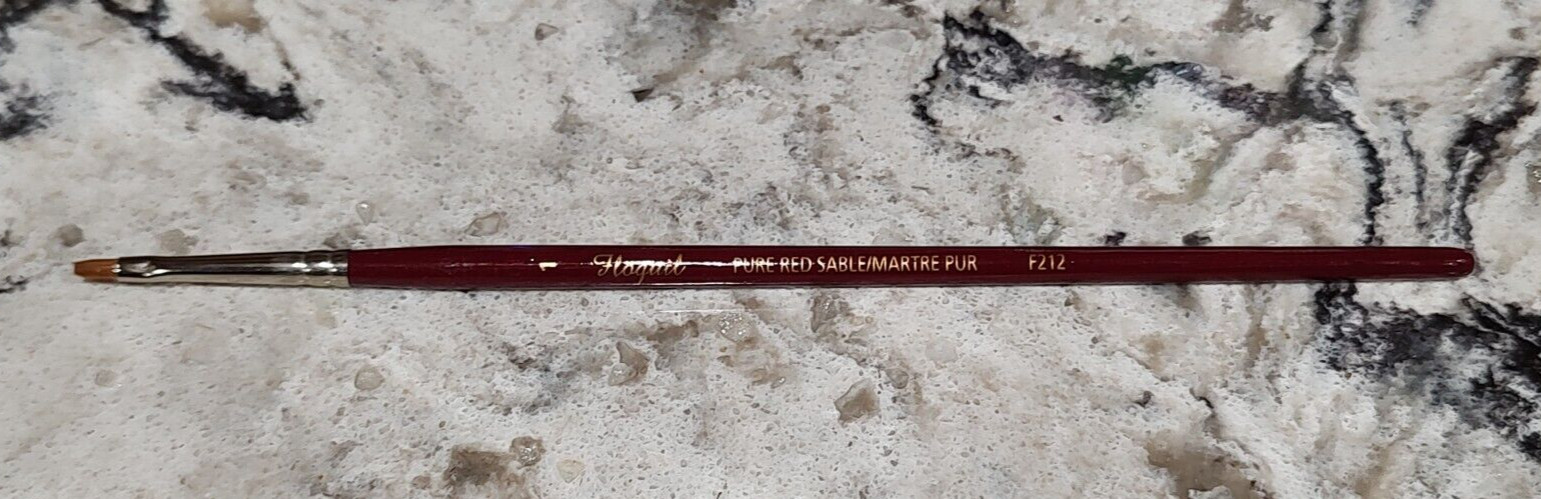 FLOQUIL PAINT BRUSH – 1 PURE RED SABLE – MADE IN THE USA – F212