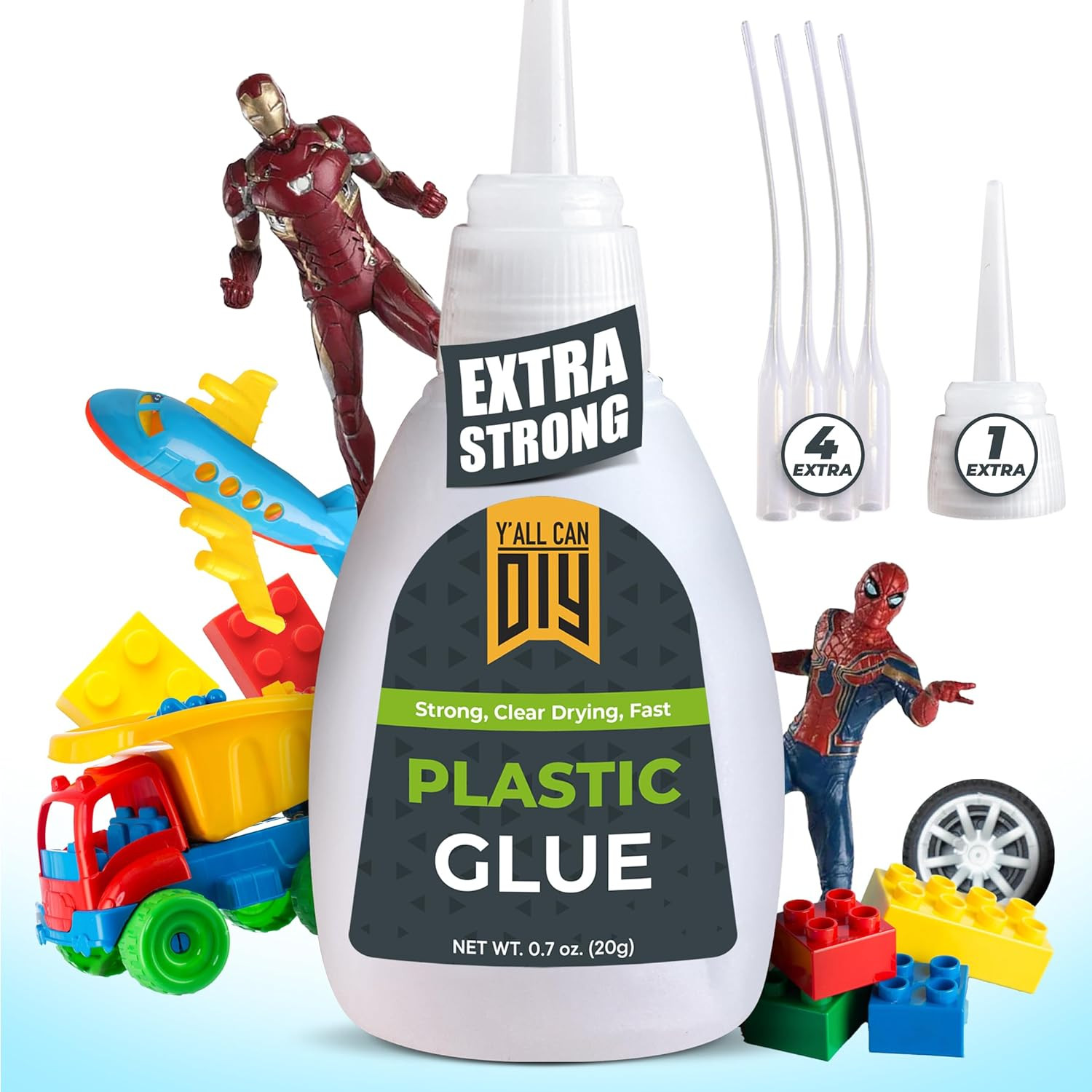 Plastic Glue for Models, Miniatures, Legos, PLA, 3D Printing Repair. Fast