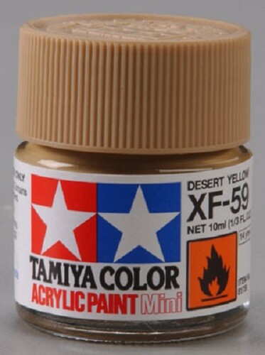 Tamiya Acrylic XF-59 Desert Yellow Paint Jar 81759