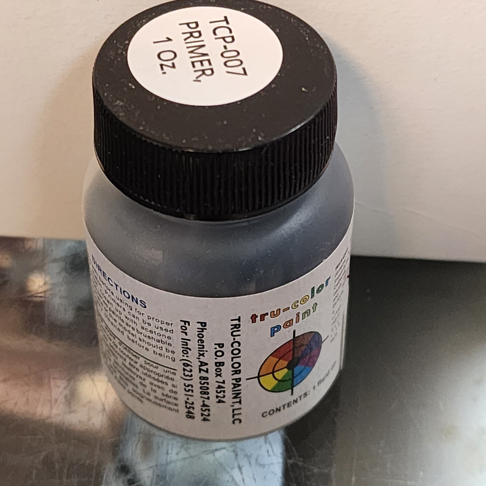 Tru Color Paint – TCP 7 Gray Primer Model Railroad 1 oz