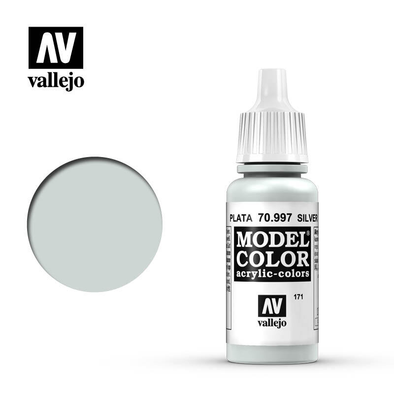 Vallejo Silver Model Color 17ml Acrylic Paint 70.997