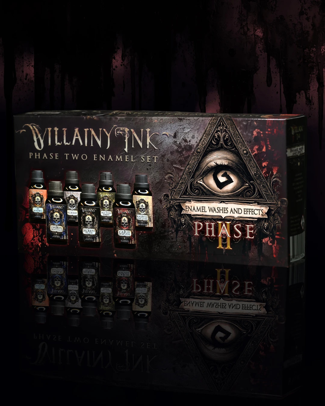 VILLAINY INK PHASE II ENAMEL SET – 7 ALL-NEW COLORS (IN STOCK SHIPS NOW!!!)