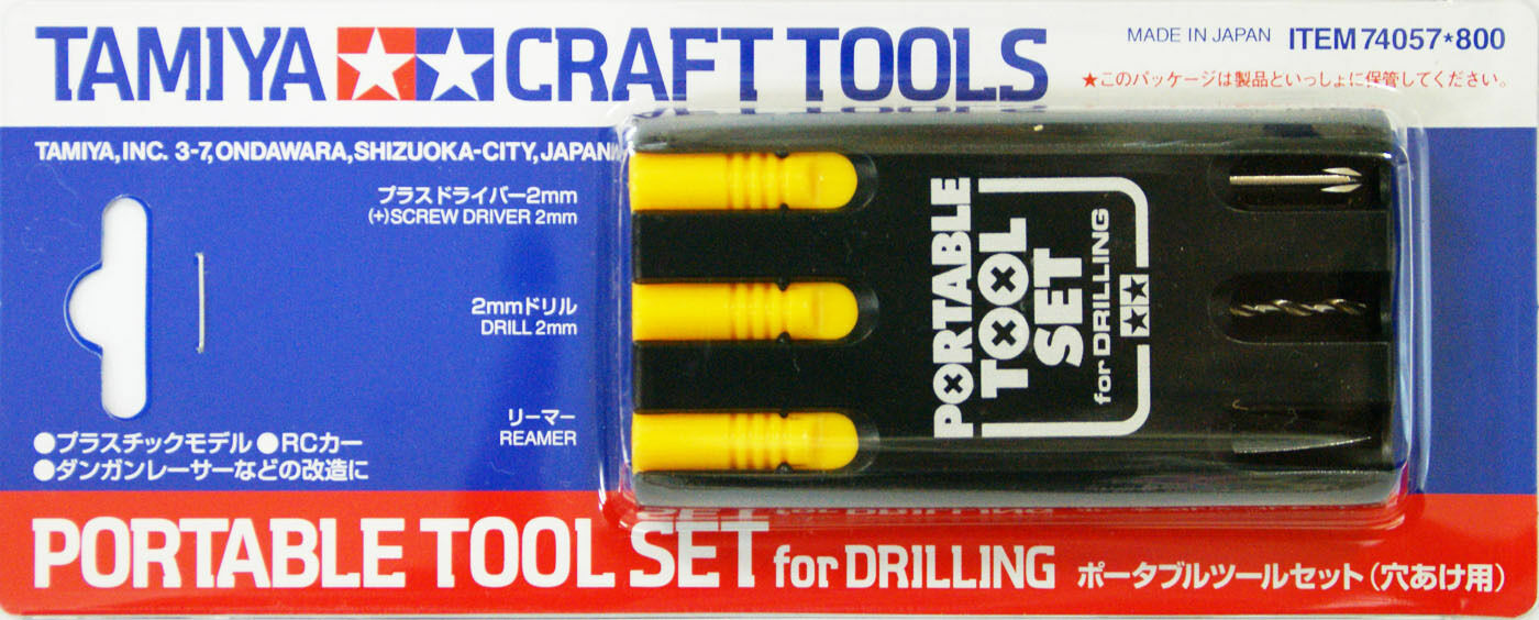 Portable Tool Set Drilling TAMIYA HOBBY MODELING CRAFT TOOL 74057