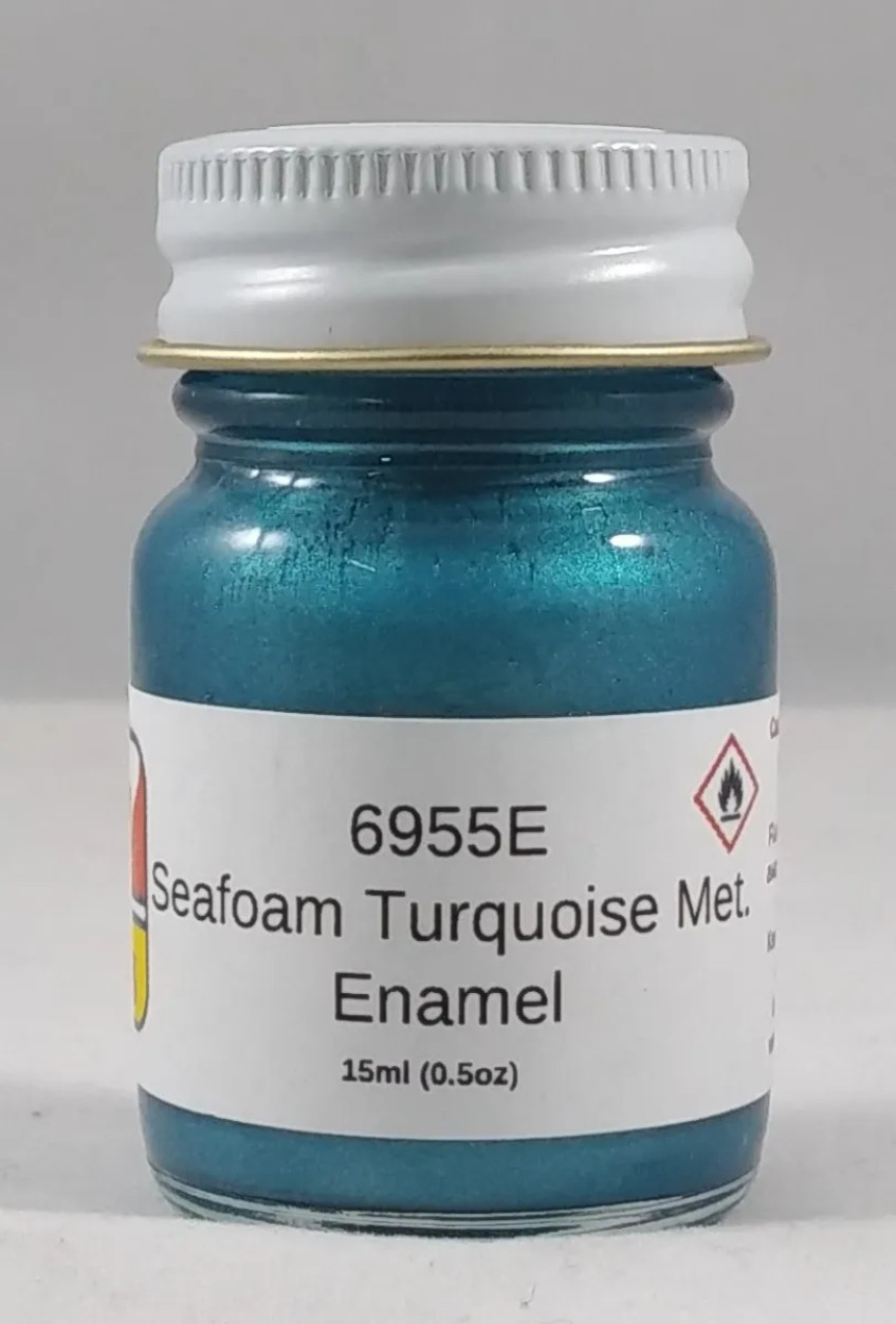 MCW Finishes 6955E Seafoam Turquoise Met. Enamel Model Paint for Auto