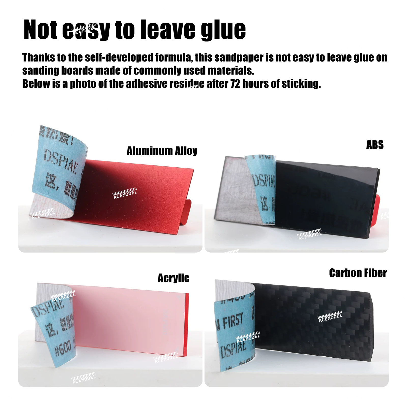 Dspiae Self-Adhesive Backing Sandpaper Set for Gundam GK/Military Models
