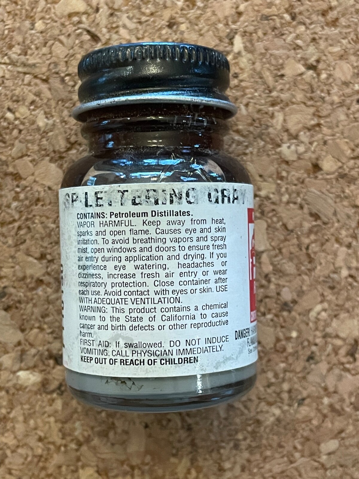 New Bottle of Vintage Floquil – 110130 – SP Lettering Gray – 1oz