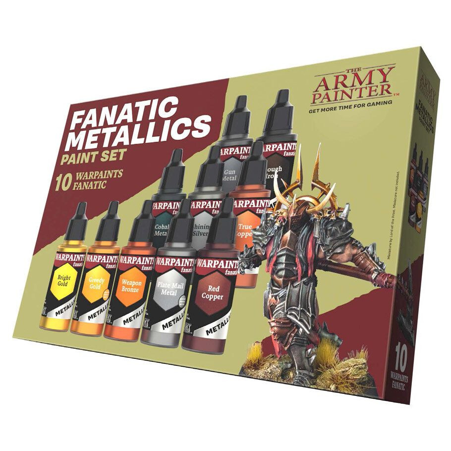 Warpaints Fanatic: Metallics Set – Paint Set Kit Army Painter New!