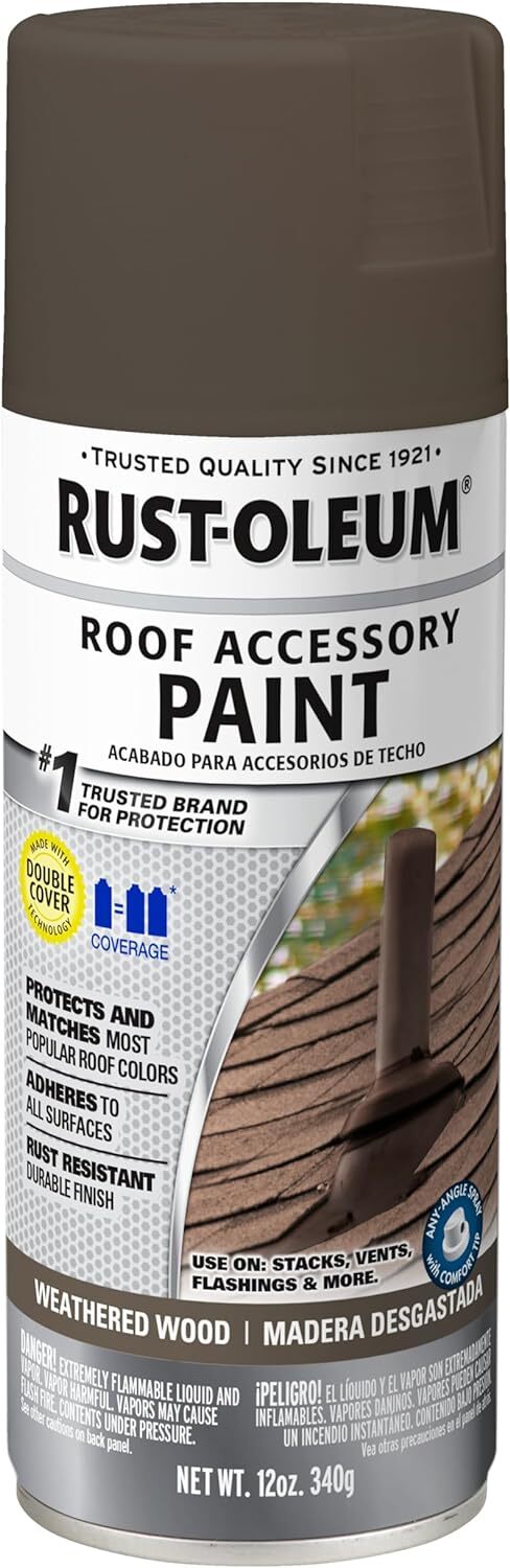 Rust-Oleum 285217 Roofing Accessory 12 Ounce (Pack of 1), Weathered Wood