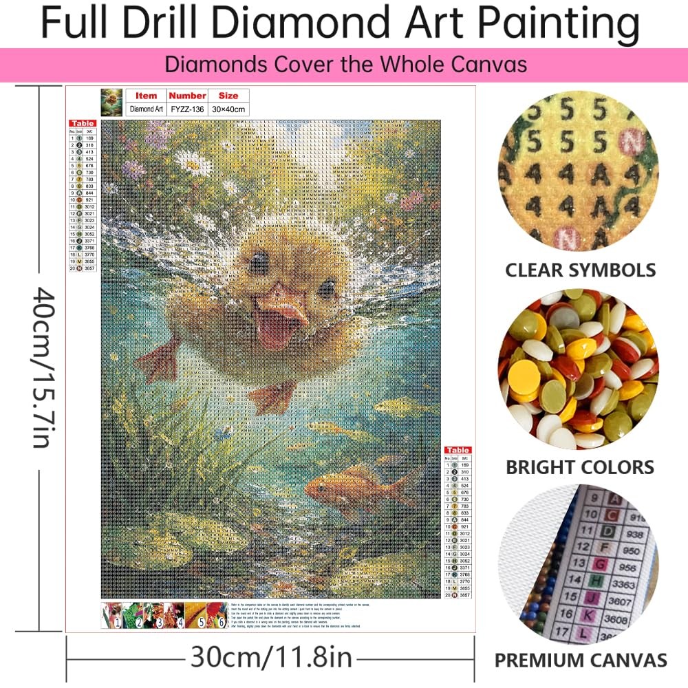Diamond Painting Kit for Adults 12 x 16 Inch 5D DIY Art