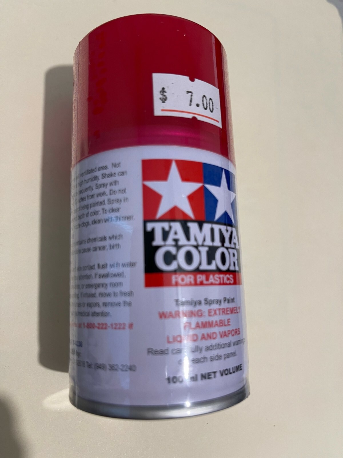 Tamiya Spray Lacquer TS-74 Clear Red – 100ml Spray Can