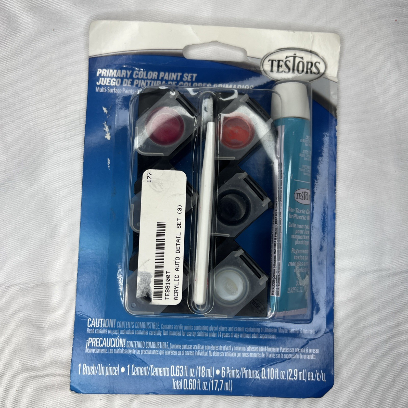 Testors Hobby Paint & Non-Toxic Glue Set TES9100T NEW