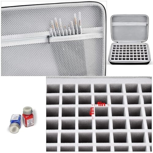 Paint Storage Case for Testors Paint Set Box Only (Grey)