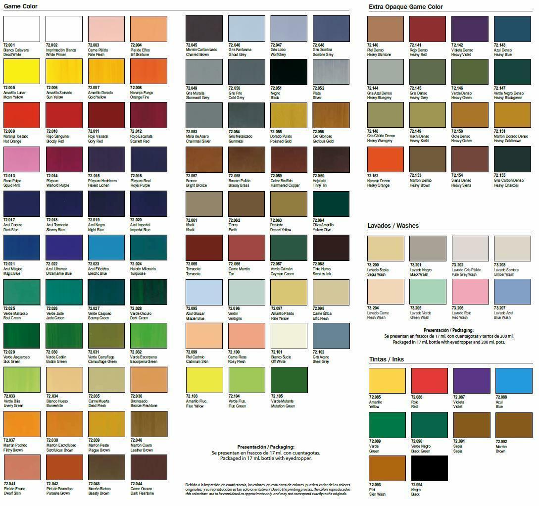 Vallejo Game Color Paint – Drip Tip – Hobby Paints – Various Colors