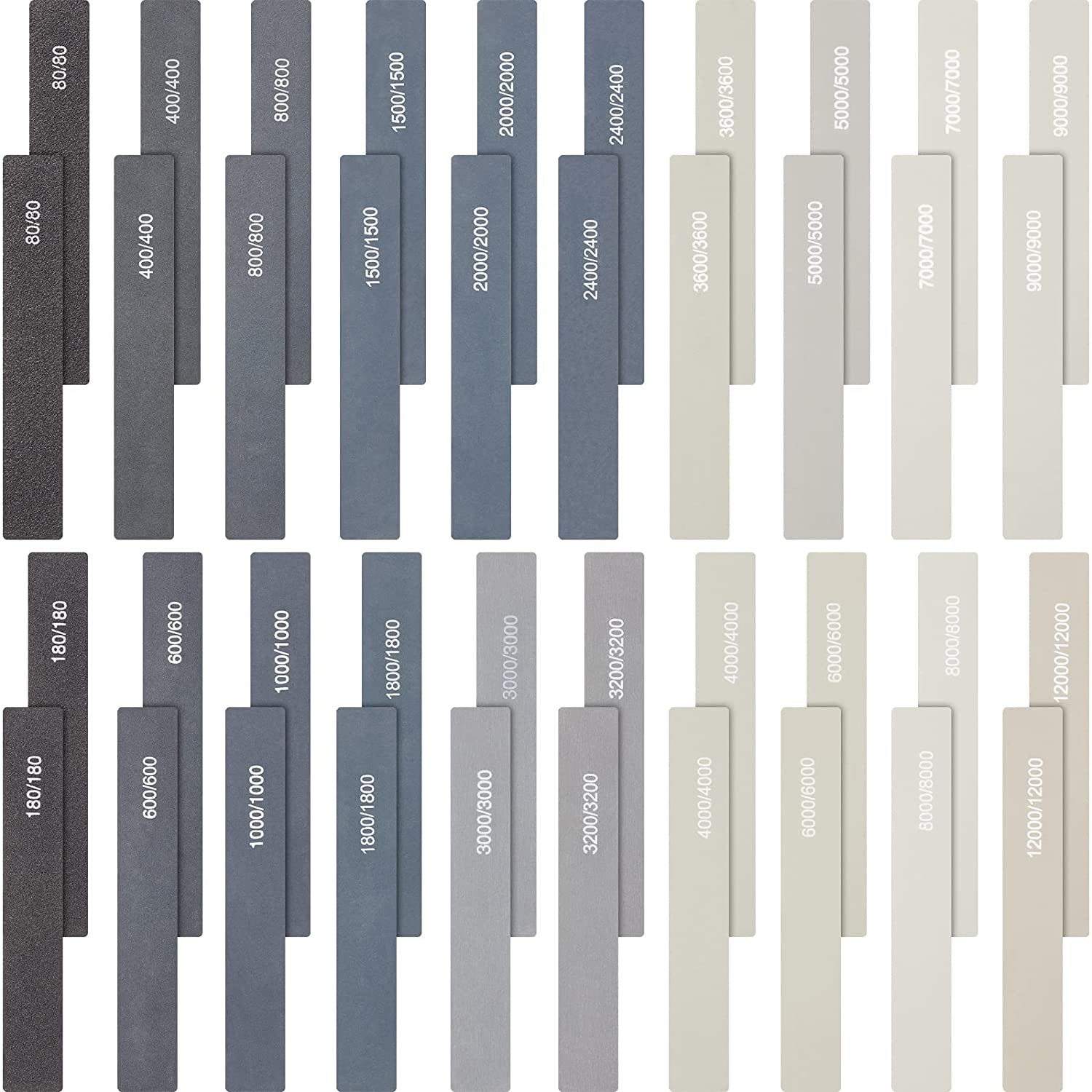 40 Pcs Polishing Sticks Sanding Sticks for Plastic Models Metal and Wood Buffing