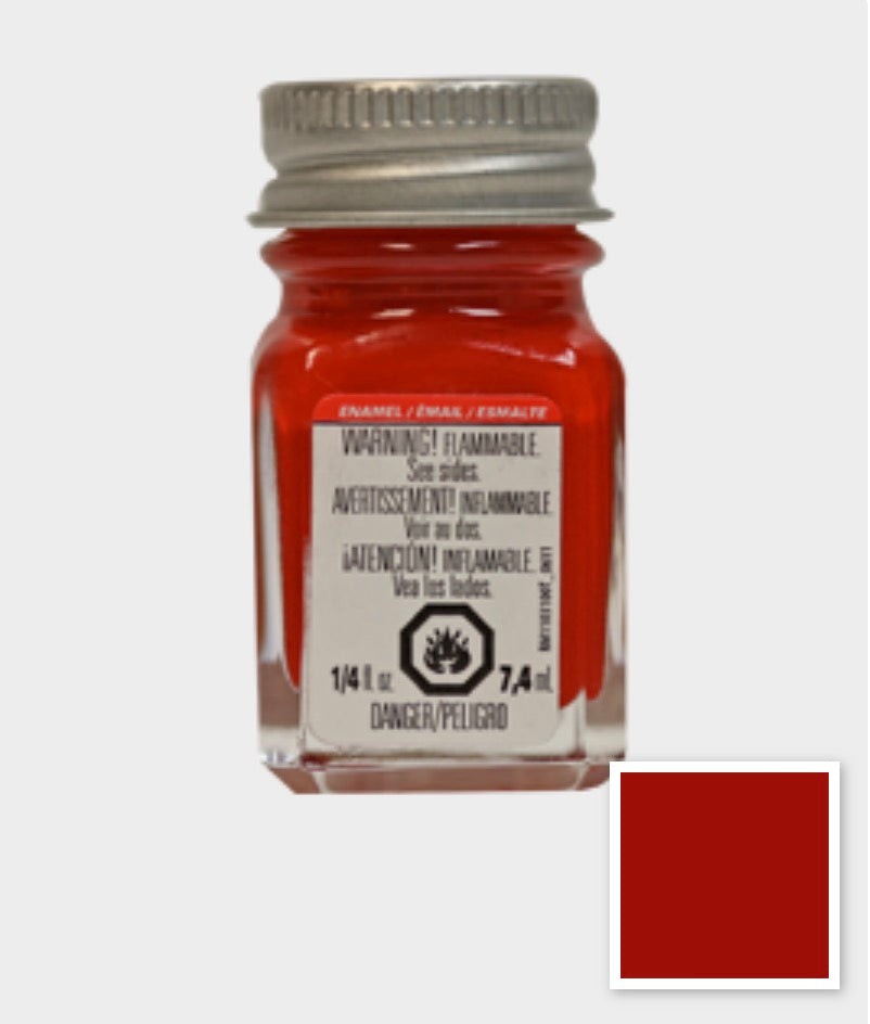 Testors 1103 Enamel Gloss Red 1/4 oz