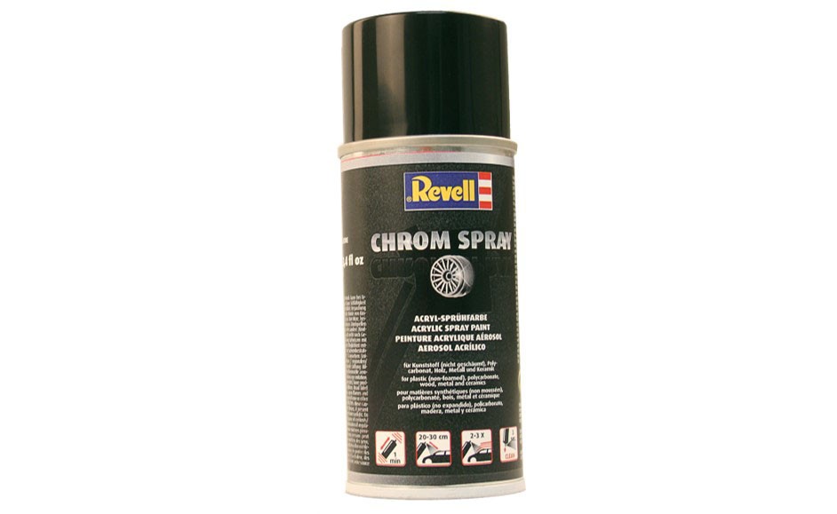 Revell of Germany 39628 Acrylic Chrome 150 ml Spray Paint Can (10)