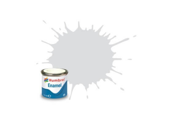 Humbrol 14ml Light Grey Satin Enamel Paint