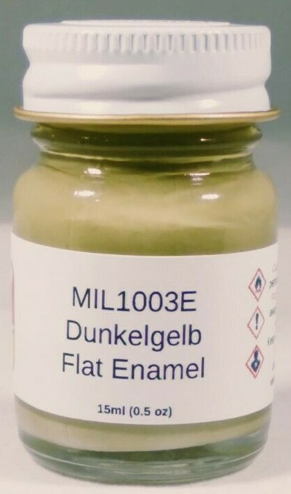 MCW Finishes MIL1003E Dunkelgelb Enamel Model Paint for Auto, Military, Aircraft