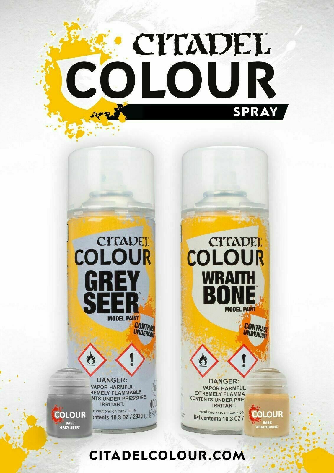 Citadel Spray Paints – Spray Can – Various Colors – Warhammer 40k Age of Sigmar