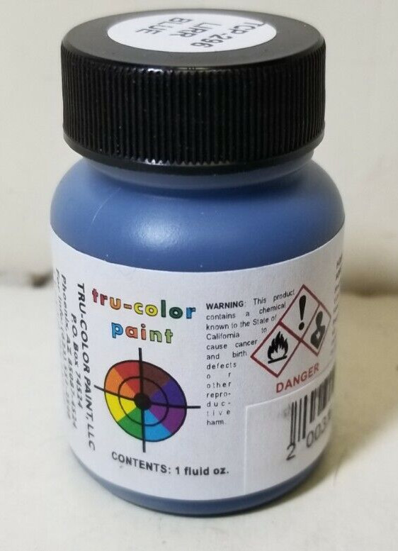Tru Color Paint TCP-296 LONG ISLAND Railroad BLUE Model Railroad 1 ounce bottle
