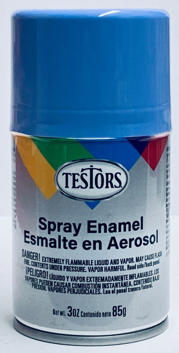 Testors 1208T Spray Gloss Light Blue Enamel 3 oz
