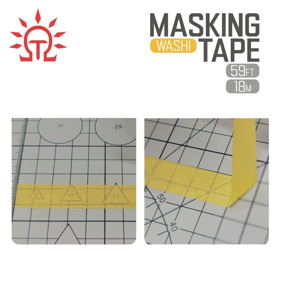DSPIAE: Washi Masking Tape : 2 – 20mm – Modeling Hobby Tape – 18M / 59ft
