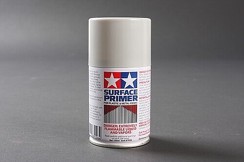 Tamiya Spray Surface Primer/Plastic Metal 3 oz – Hobby and Model Acrylic Paint