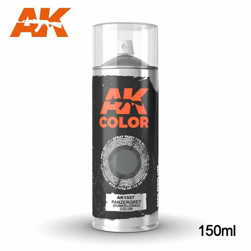 AK Interactive Panzergrey (Dunkelgrau) color – Spray 150ml New