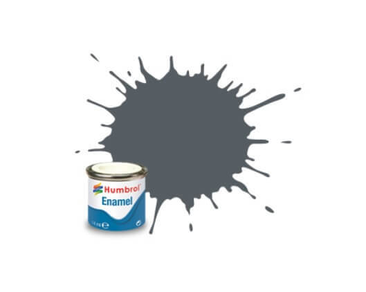 Humbrol 14ml US Dark Grey Satin Enamel Paint