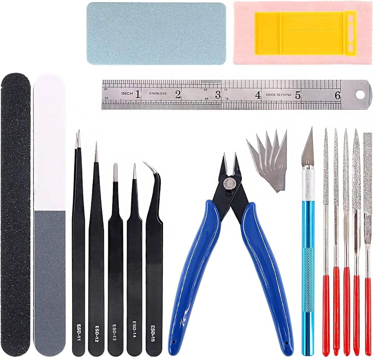 26Pcs Modeler Basic Tools Craft Set Hobby Building Tools Kit Professional Mod…