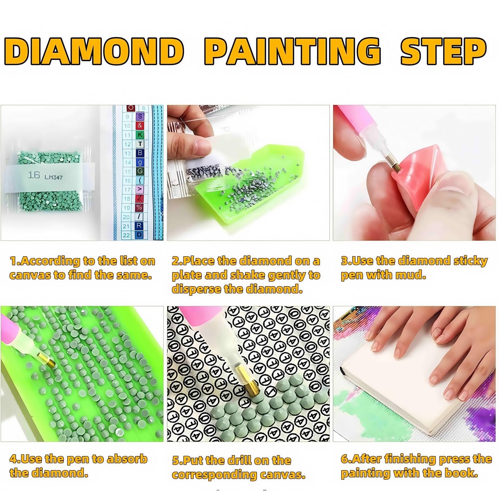 Diamond Art Kits for Adults,Diamond Paintings Kits for Beginners,5D DIY Full Dri