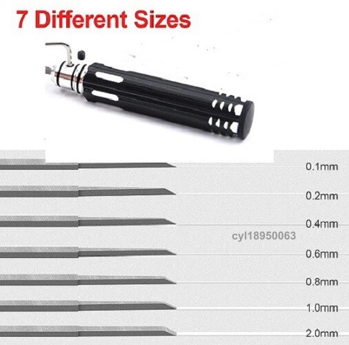 Prime Model Scriber w/ Blade Gundam Resin Carved RC Hobby Cutting Tool 7 Blades